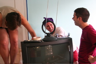 My friend and I painting